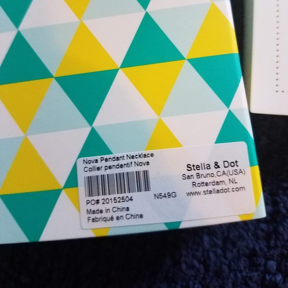 NIB ~ 16"+ 2"ext ~Stella & Dot Nova Necklace~Tourmaline/Quartz~RETIRED~N549G - Picture 4 of 9